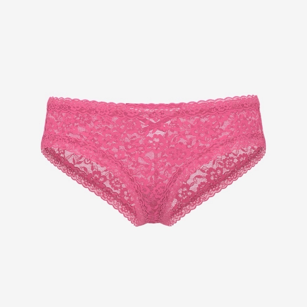 VICTORIA’S SECRET Lace Pink Women's Intimate Panty size L/G - Picture 2 of 5